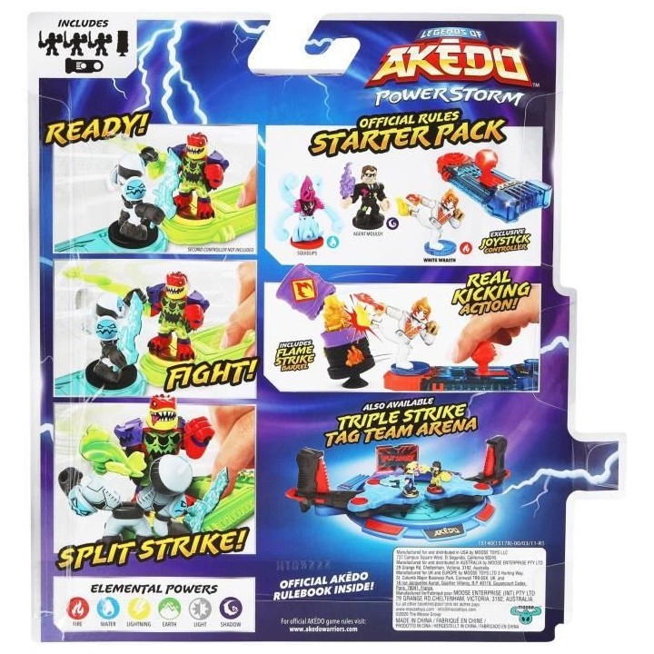 MOOSE TOYS Pack Starter Powerstorm Kick Attack - Akedo