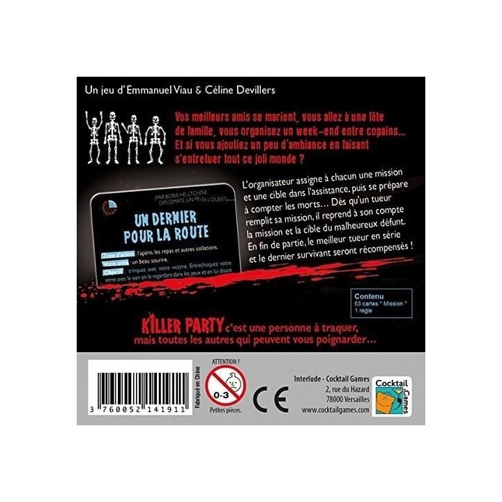 Cocktail Games | Killer Party | Jeu de société | a partir de 14 ans
