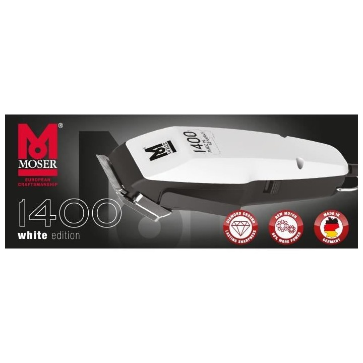 Tondeuse cheveux MOSER-1406 Clipper Edition Silver 1406-0458 - Tondeus