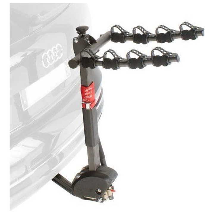 MOTTEZ Porte-Vélos sur Attelage Suspendu pour 4 Vélos