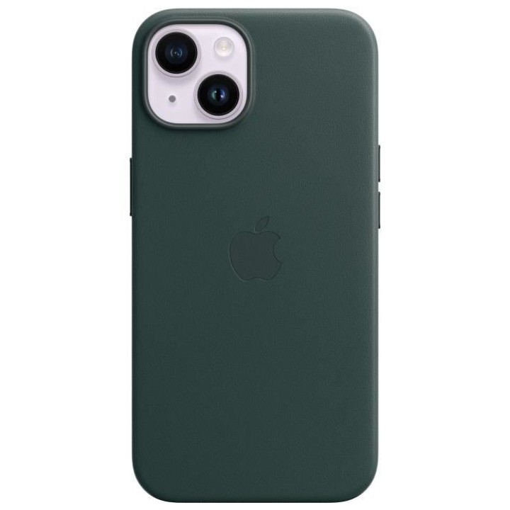 APPLE Coque en cuir pour iPhone 14 avec MagSafe - Vert foret