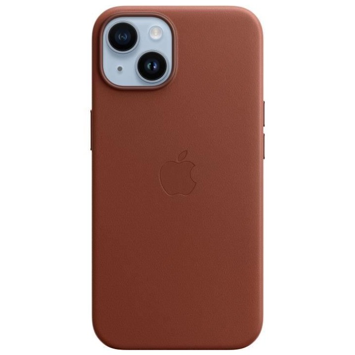 APPLE Coque en cuir pour iPhone 14 avec MagSafe - Ombre