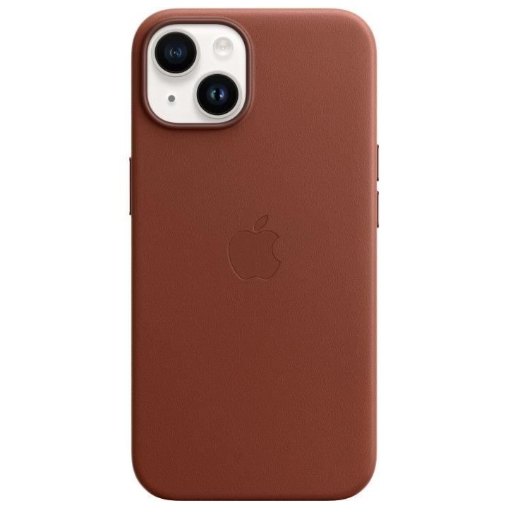 APPLE Coque en cuir pour iPhone 14 avec MagSafe - Ombre