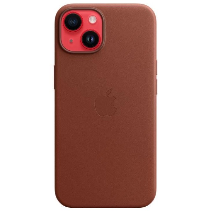 APPLE Coque en cuir pour iPhone 14 avec MagSafe - Ombre