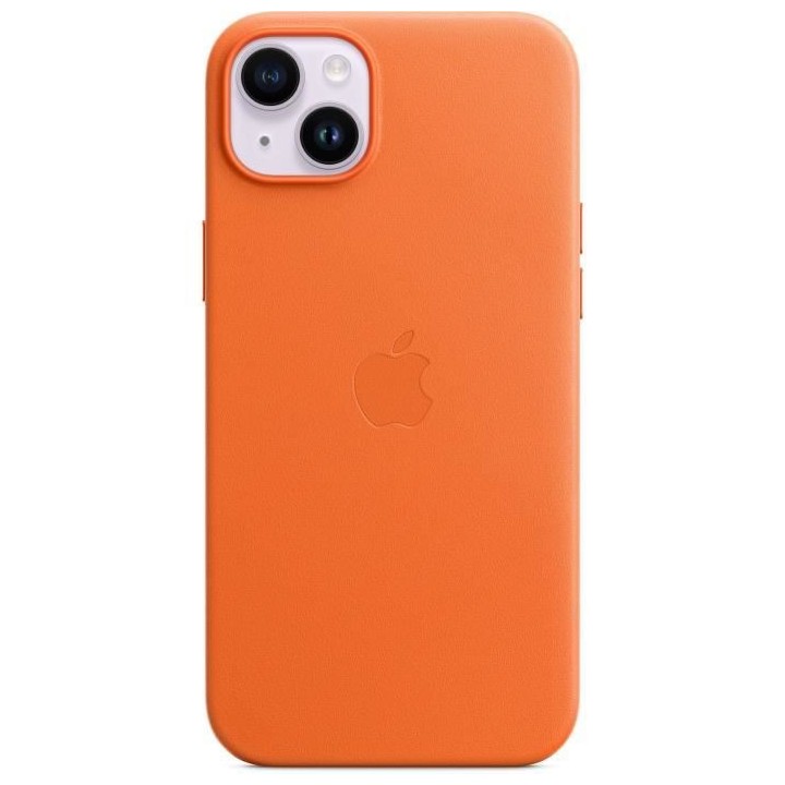 APPLE Coque en cuir pour iPhone 14 Plus avec MagSafe - Orange