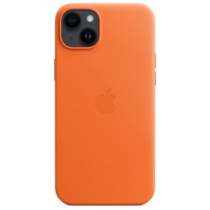 APPLE Coque en cuir pour iPhone 14 Plus avec MagSafe - Orange