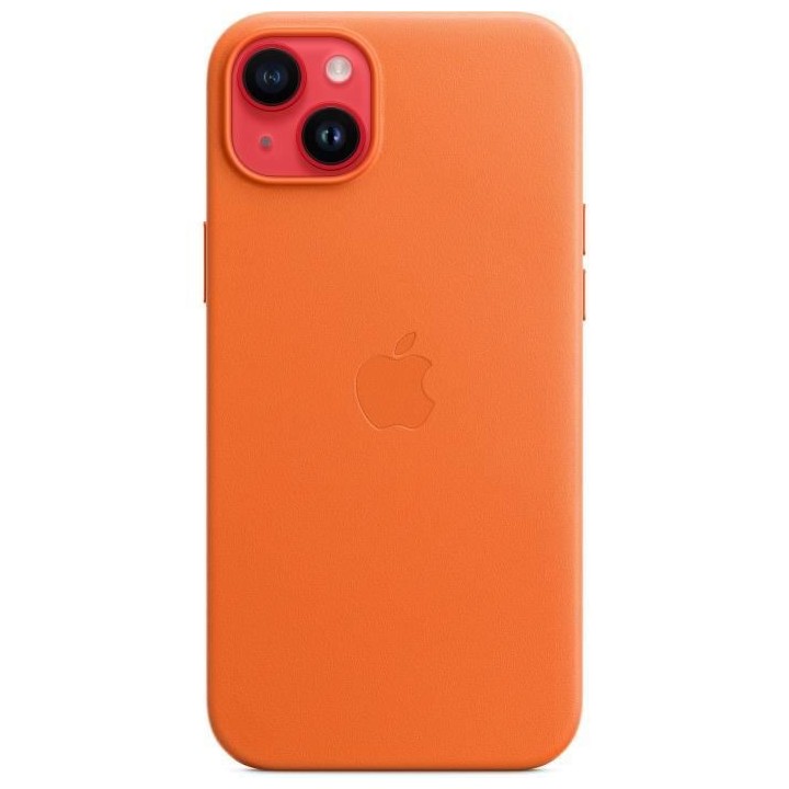 APPLE Coque en cuir pour iPhone 14 Plus avec MagSafe - Orange