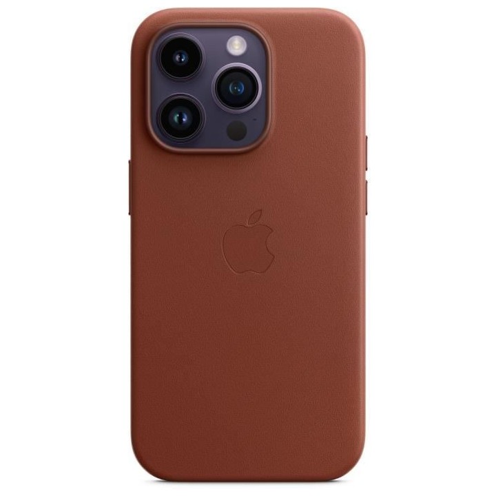 APPLE Coque en cuir pour iPhone 14 Pro avec MagSafe - Ombre