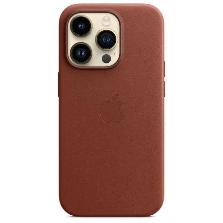 APPLE Coque en cuir pour iPhone 14 Pro avec MagSafe - Ombre