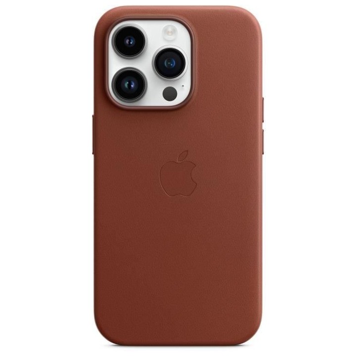 APPLE Coque en cuir pour iPhone 14 Pro avec MagSafe - Ombre