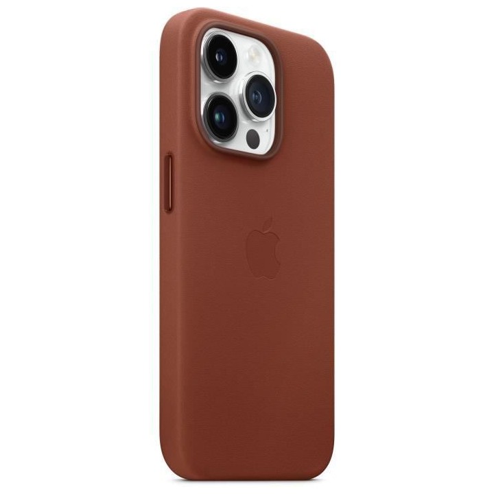 APPLE Coque en cuir pour iPhone 14 Pro avec MagSafe - Ombre