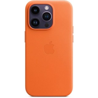 APPLE Coque en cuir pour iPhone 14 Pro avec MagSafe - Orange