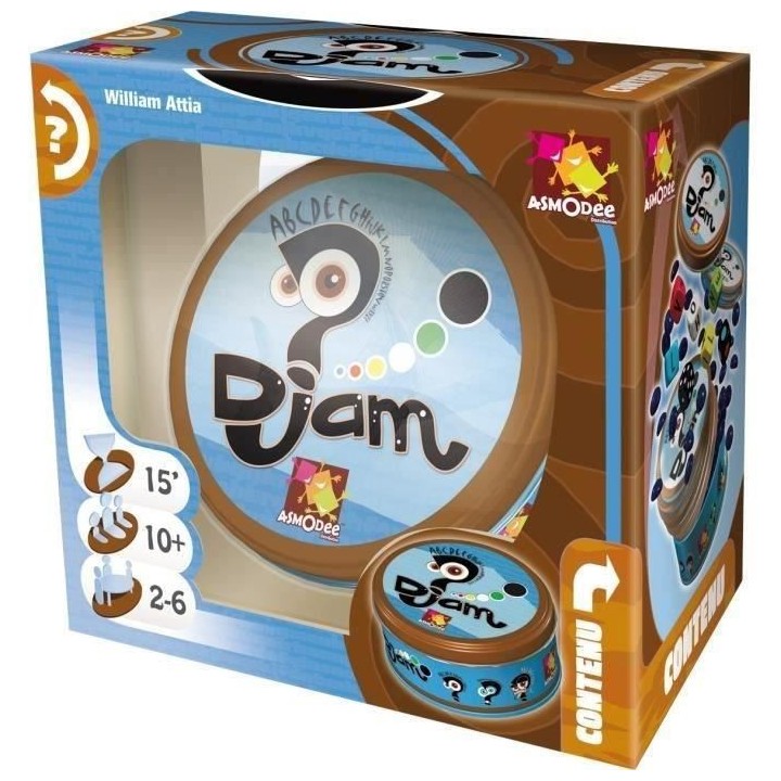 Asmodee | Djam | Jeu de société | a partir de 10 ans | 2 a 6 joueurs