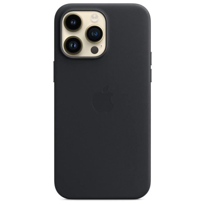 APPLE Coque en cuir pour iPhone 14 Pro Max avec MagSafe - Minuit
