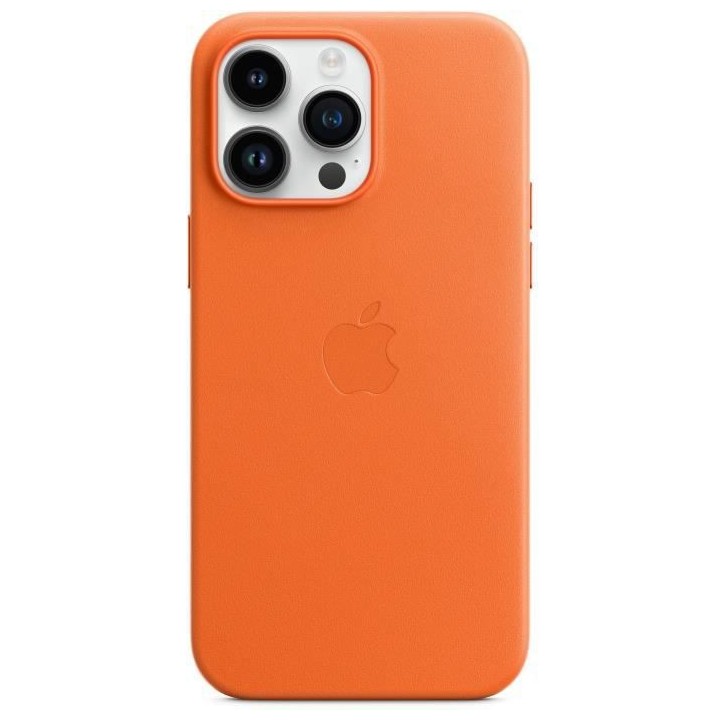 APPLE Coque en cuir pour iPhone 14 Pro Max avec MagSafe - Orange