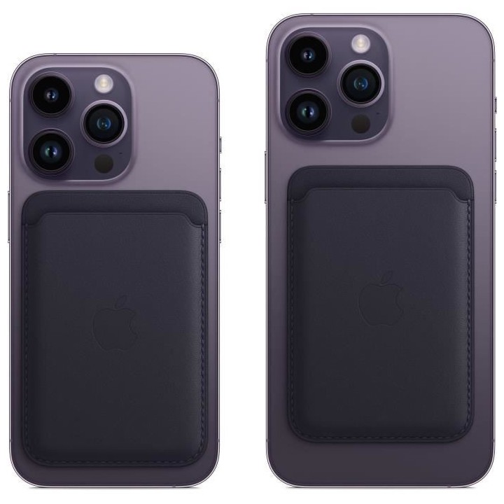 APPLE Porte-cartes en cuir pour iPhone avec MagSafe - Ombre