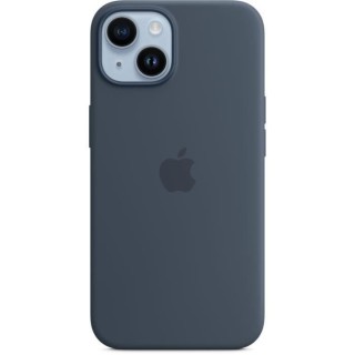 APPLE Coque en silicone pour iPhone 14 avec MagSafe - Bleu orage