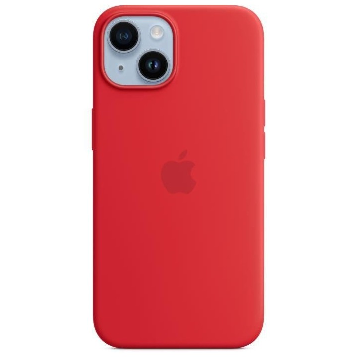 APPLE Coque en silicone pour iPhone 14 avec MagSafe - Rouge