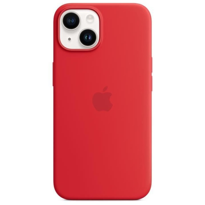 APPLE Coque en silicone pour iPhone 14 avec MagSafe - Rouge