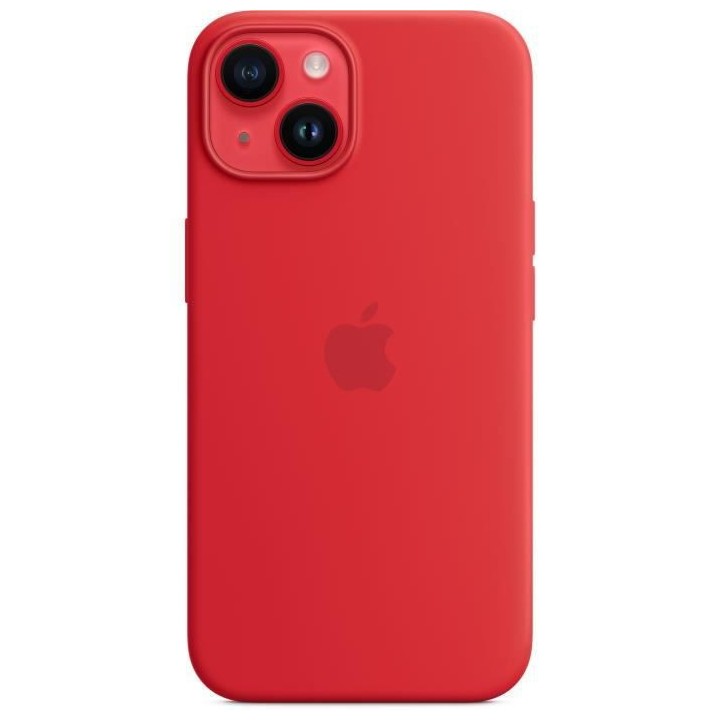 APPLE Coque en silicone pour iPhone 14 avec MagSafe - Rouge