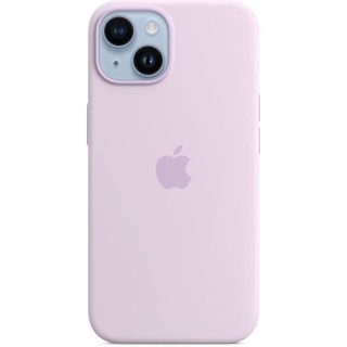 APPLE Coque en silicone pour iPhone 14 avec MagSafe - Rose craie