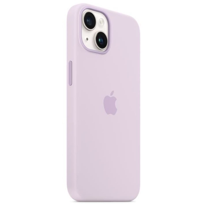 APPLE Coque en silicone pour iPhone 14 avec MagSafe - Rose craie