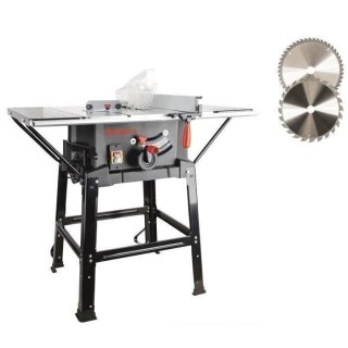 Scie circulaire sur table MANUPRO - 2000W - 2 lames 254 mm - Multi usa