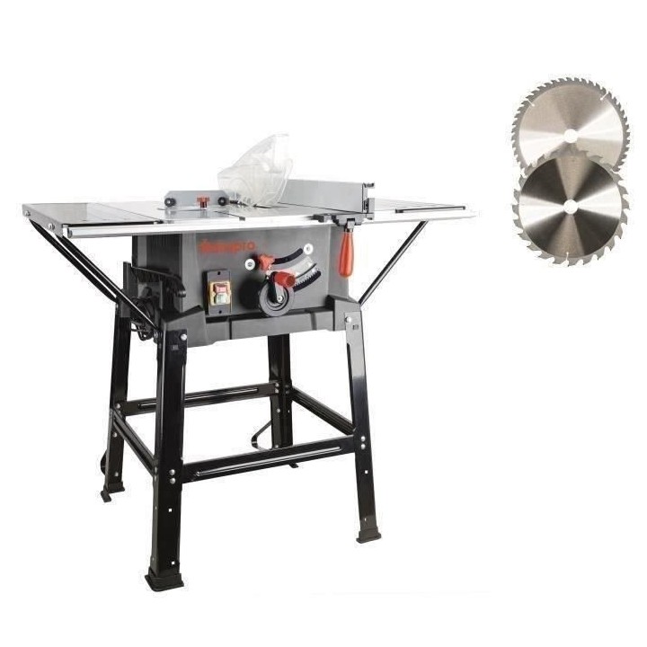 Scie circulaire sur table MANUPRO - 2000W - 2 lames 254 mm - Multi usa