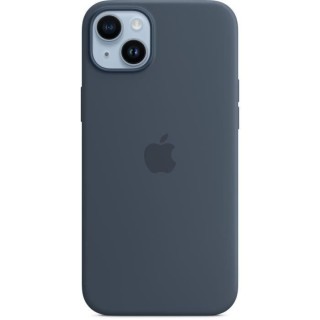 APPLE Coque en silicone pour iPhone 14 Plus avec MagSafe - Bleu orage