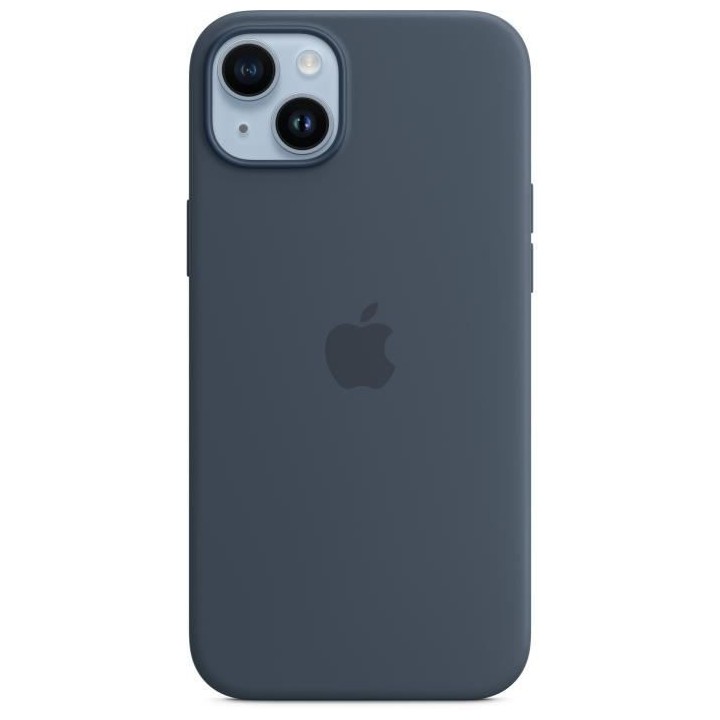 APPLE Coque en silicone pour iPhone 14 Plus avec MagSafe - Bleu orage