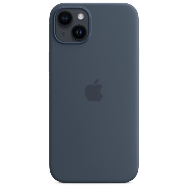 APPLE Coque en silicone pour iPhone 14 Plus avec MagSafe - Bleu orage