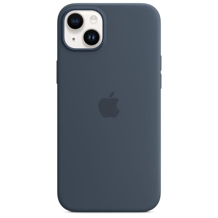 APPLE Coque en silicone pour iPhone 14 Plus avec MagSafe - Bleu orage