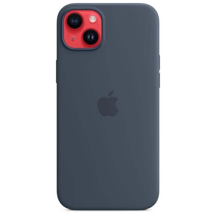 APPLE Coque en silicone pour iPhone 14 Plus avec MagSafe - Bleu orage