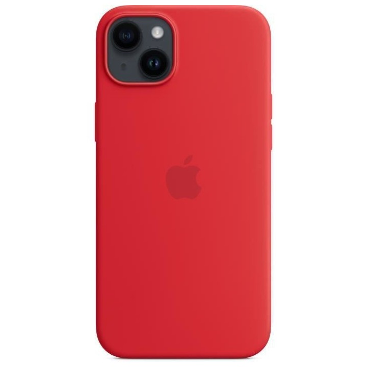 APPLE Coque en silicone pour iPhone 14 Plus avec MagSafe - Rouge