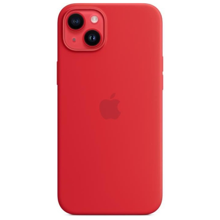 APPLE Coque en silicone pour iPhone 14 Plus avec MagSafe - Rouge