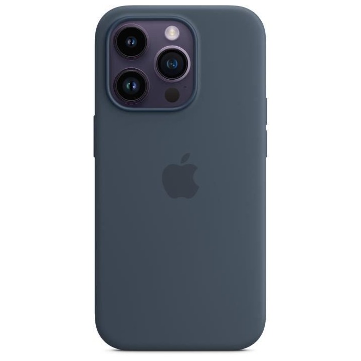 APPLE Coque en silicone pour iPhone 14 Pro avec MagSafe - Bleu orage