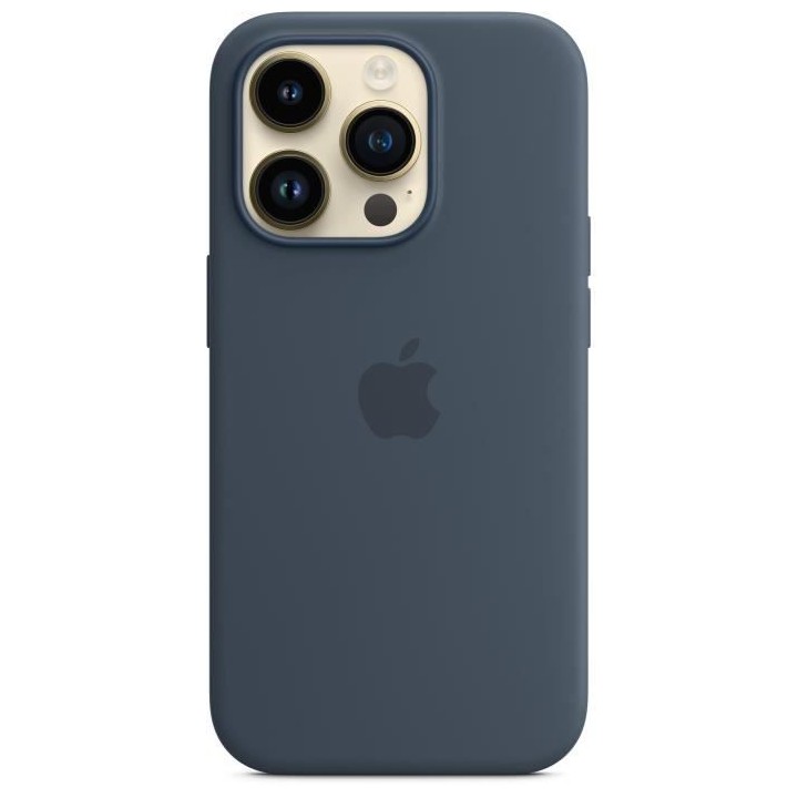 APPLE Coque en silicone pour iPhone 14 Pro avec MagSafe - Bleu orage