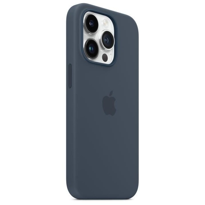 APPLE Coque en silicone pour iPhone 14 Pro avec MagSafe - Bleu orage