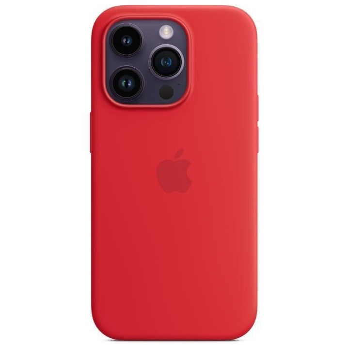 APPLE Coque en silicone pour iPhone 14 Pro avec MagSafe - Rouge