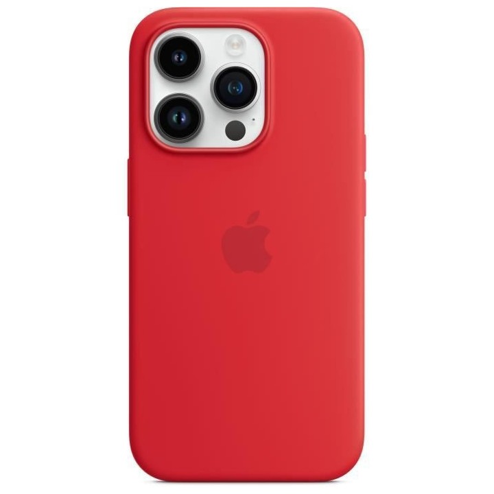 APPLE Coque en silicone pour iPhone 14 Pro avec MagSafe - Rouge