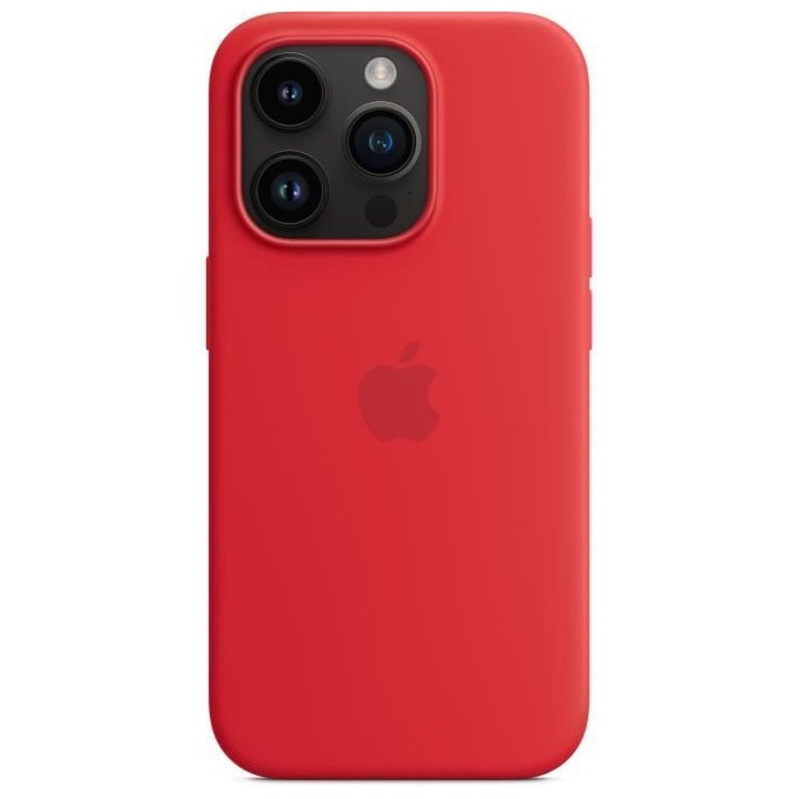 APPLE Coque en silicone pour iPhone 14 Pro avec MagSafe - Rouge