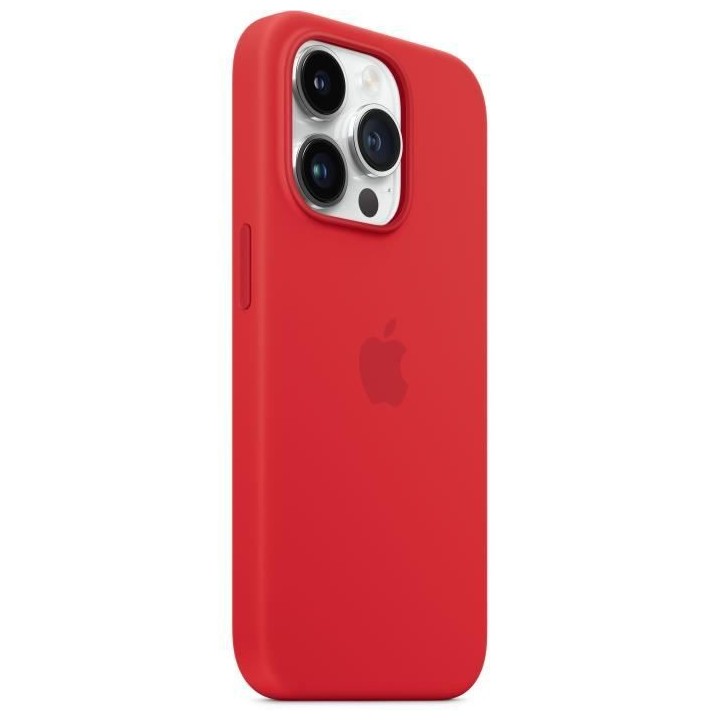 APPLE Coque en silicone pour iPhone 14 Pro avec MagSafe - Rouge