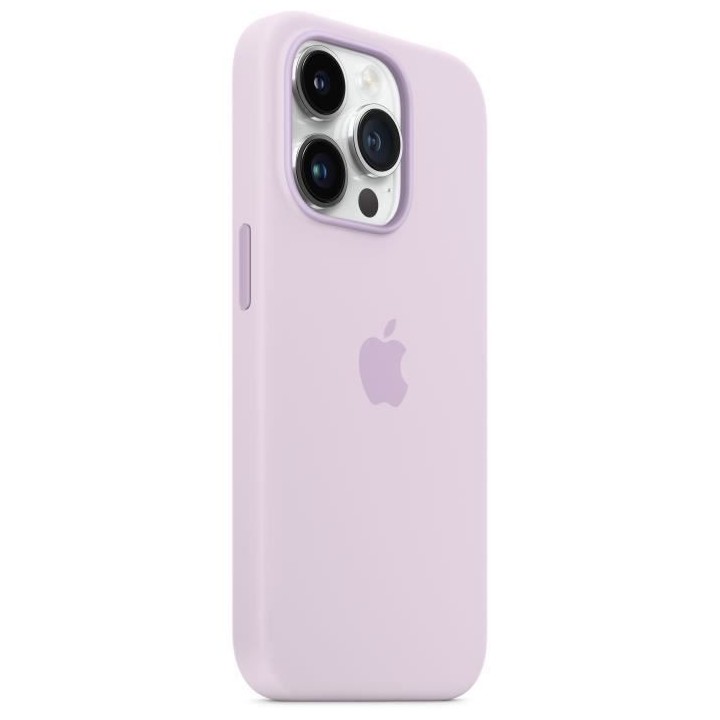 APPLE Coque en silicone pour iPhone 14 Pro avec MagSafe - Rose craie