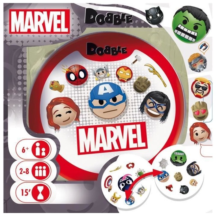 Zygomatic | Dobble : Marvel | Jeu de société | a partir de 6 ans | 2