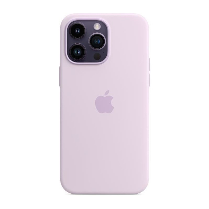 APPLE Coque en silicone pour iPhone 14 Pro Max avec MagSafe - Rose craie