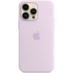 APPLE Coque en silicone pour iPhone 14 Pro Max avec MagSafe - Rose craie