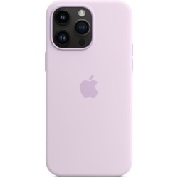 APPLE Coque en silicone pour iPhone 14 Pro Max avec MagSafe - Rose craie