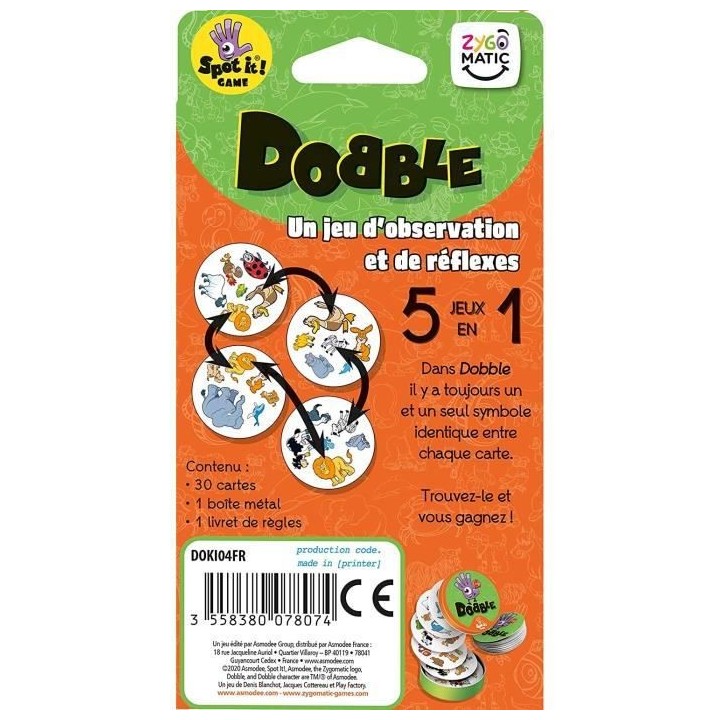 Zygomatic | Dobble : Kids - Édition 2021 | Jeu de société | a parti