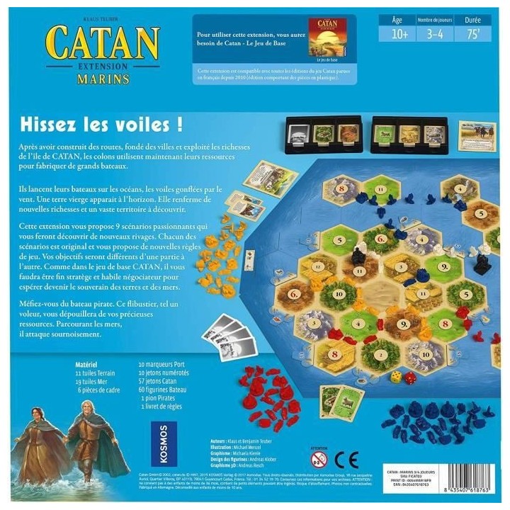 Kosmos | Catan - Extension Marins | Jeu de société | a partir de 10