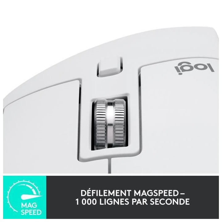 Logitech - Souris sans fil - MX Master 3S Performance, Ergonomique - P
